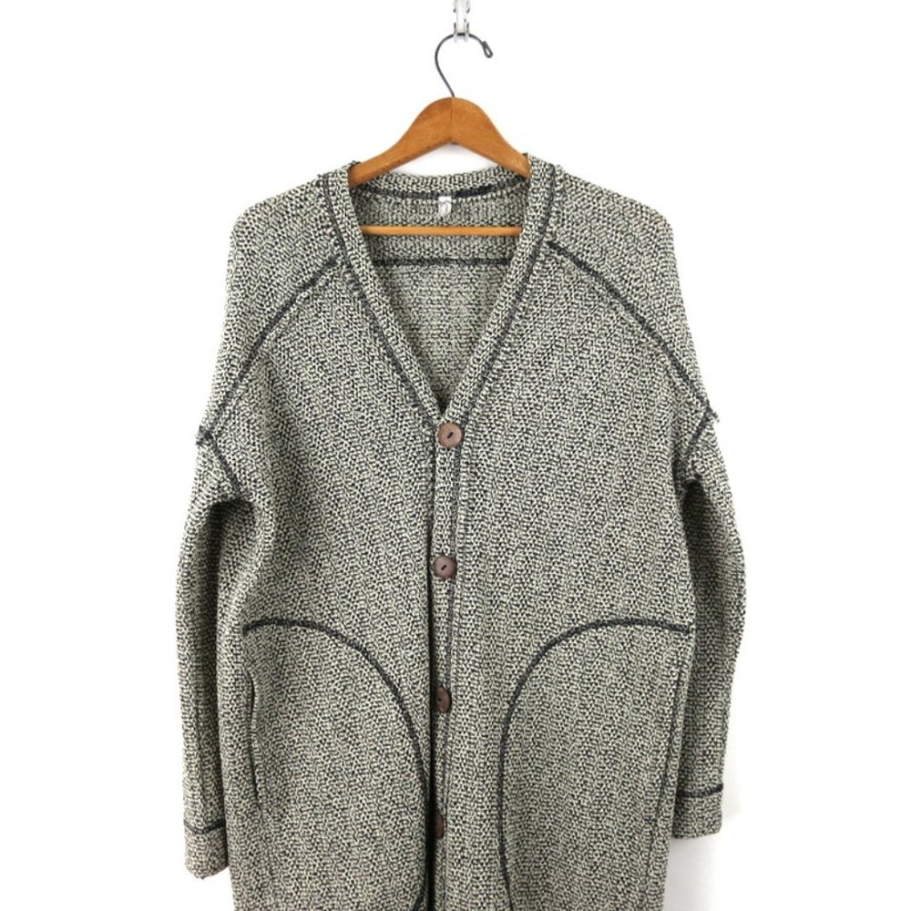 Long Duster Cardigan Free People Sweater Large XL